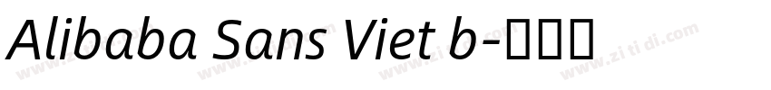 Alibaba Sans Viet b字体转换